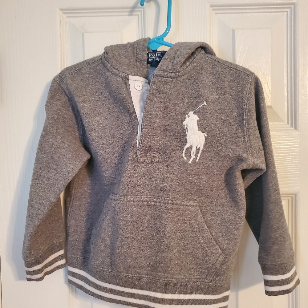 Boy's 2T Ralph Lauren Polo Gray Hoodie